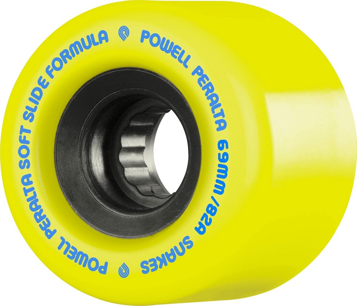 skateboard wielen 69mm 82a geel voor cruisen en lange afstanden