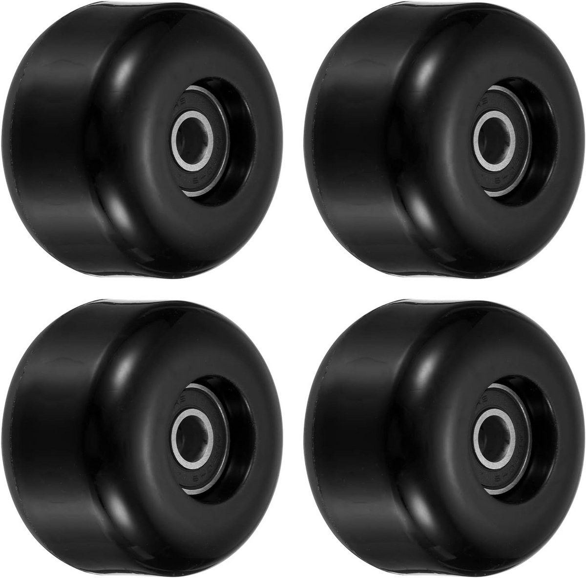 skateboard wielen set 54mm met abec 9 lagers 4 pack wielen voor skateboard en cruiser 85a hardheid zwart