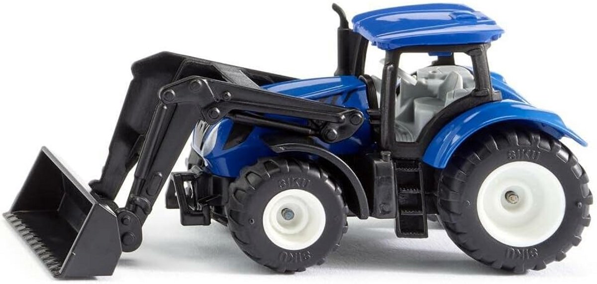 speelgoed tractor met voorlader metaal en kunststof model