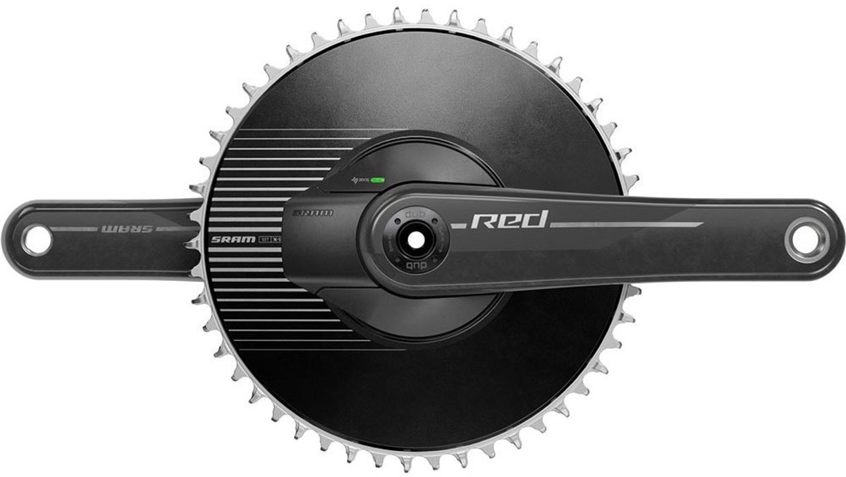 sram red axs 1x e1 dub dm aero crankstel met vermogensmeter zilver 165 mm 50t
