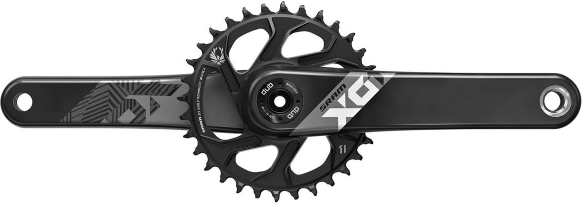 sram x01 eagle dub fat4 crankstel zwart 170 mm 30t