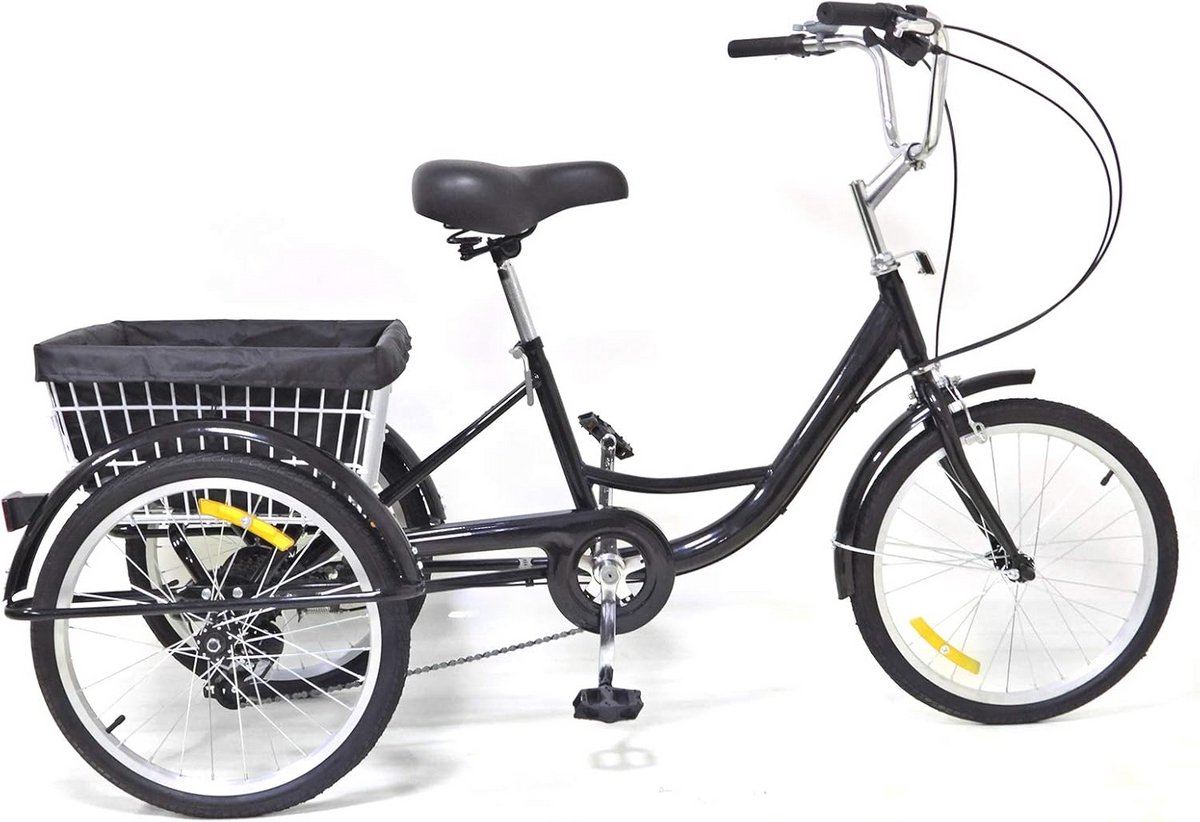 Stabiele 20 Inch Driewieler met 8 Versnellingen voor Volwassenen en Senioren Driewieler kopen online