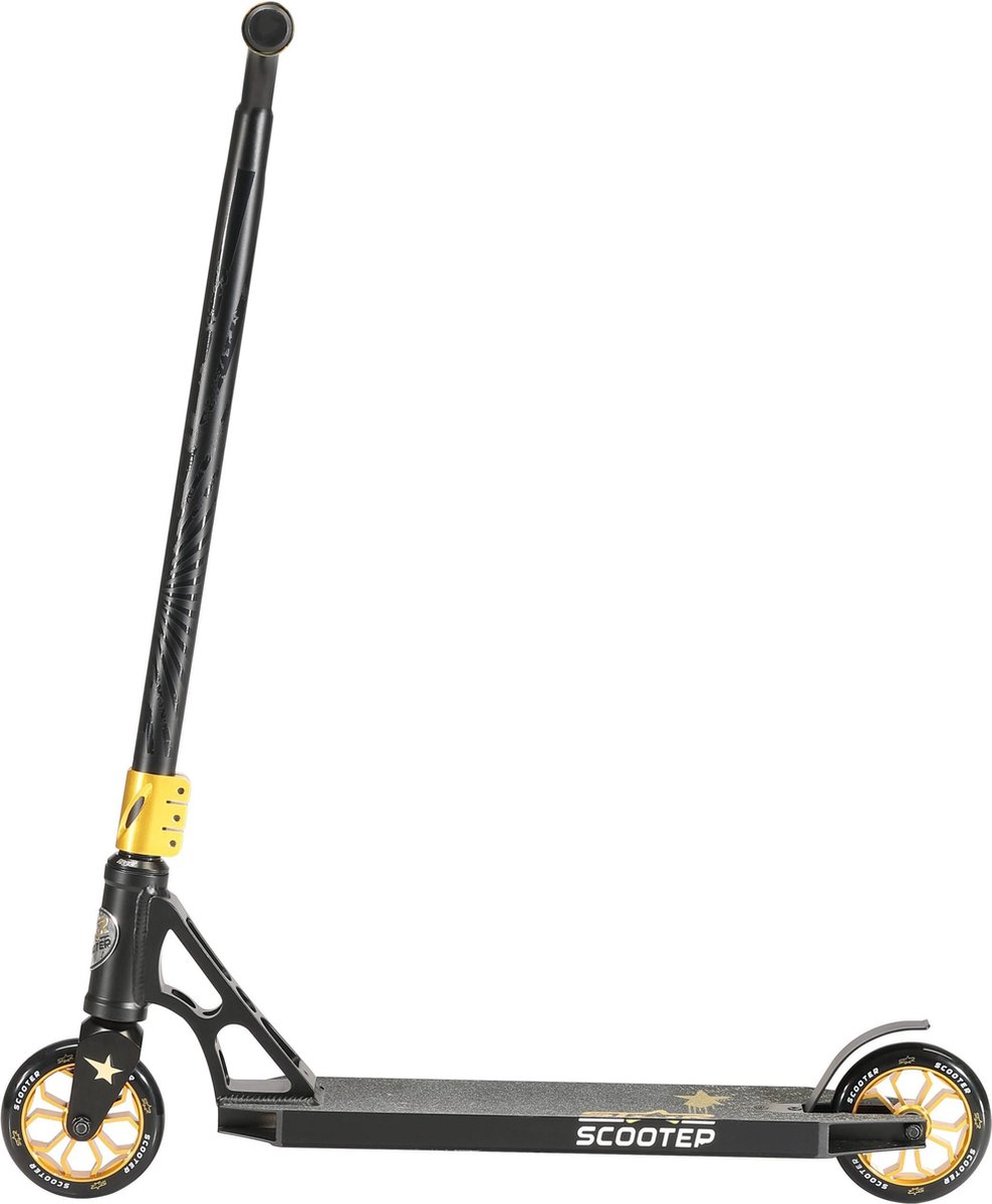 STAR SCOOTER Freestyle Jump alu stuntstep, 120mm Pro Trick Roller, zwart goud Step kopen online