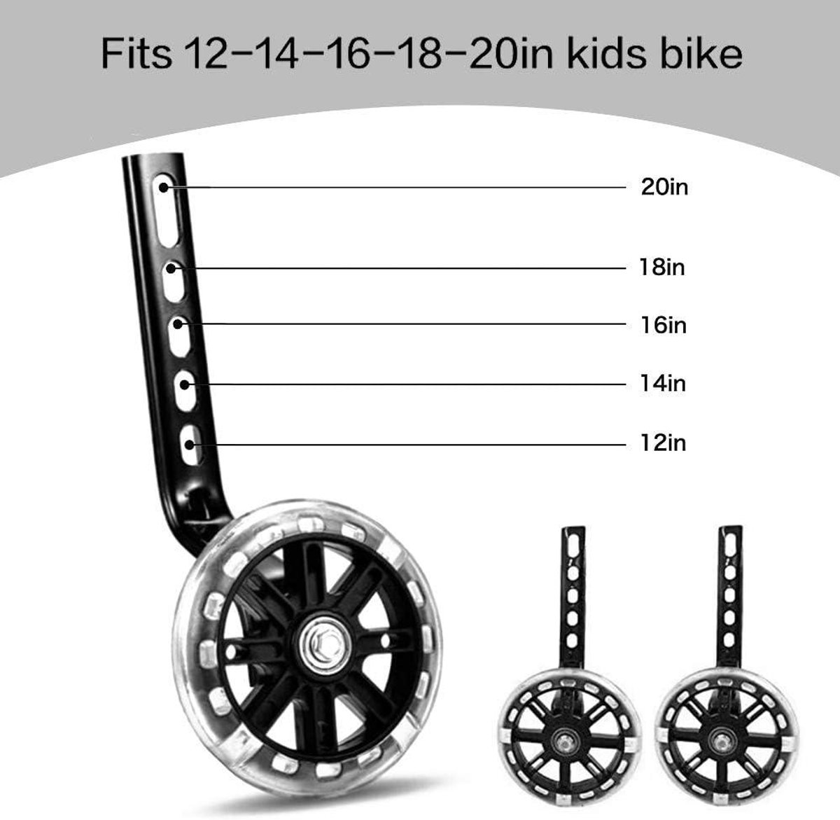 steunwielen fietssteunwielen kinderfiets fiets hulpwielen volwassenen zwart hulpfiets kinderfiets geschikt voor alle leeftijden meerdere kleuren sterk en duurzaam