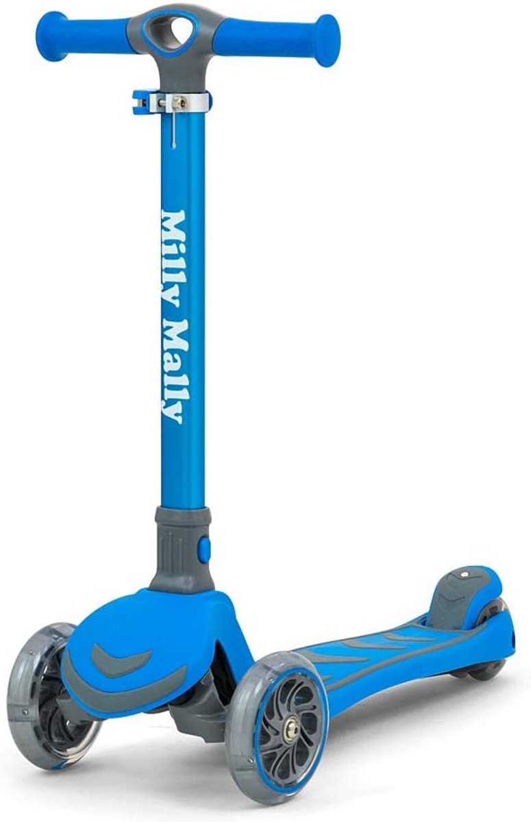 stevige drie wielen scooter voor kinderen met led wielen en inklapbaar stuur