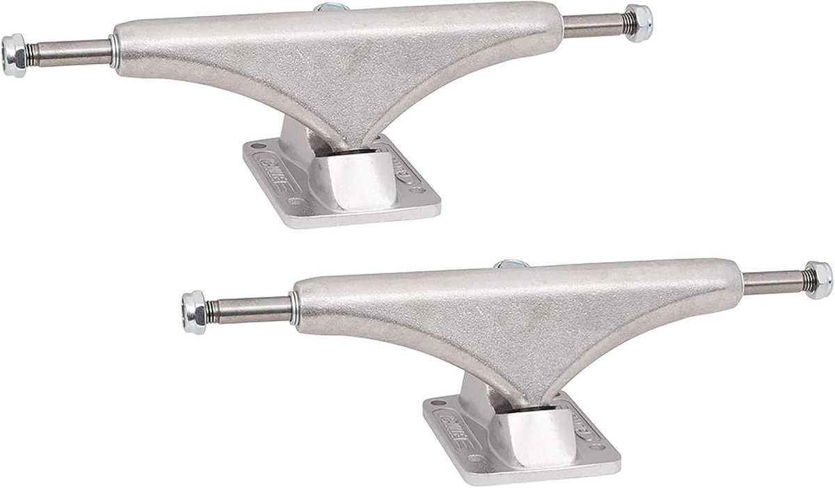 Stevige Skateboard Trucks 145mm - Zilver Gepolijst Assen Set Compleet Skateonderdeel kopen online