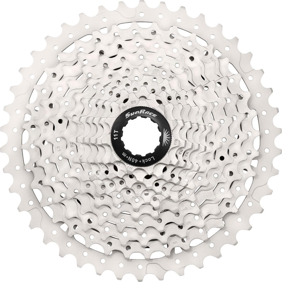 sunrace cassette csms3 10s 11 40 tanden zilver