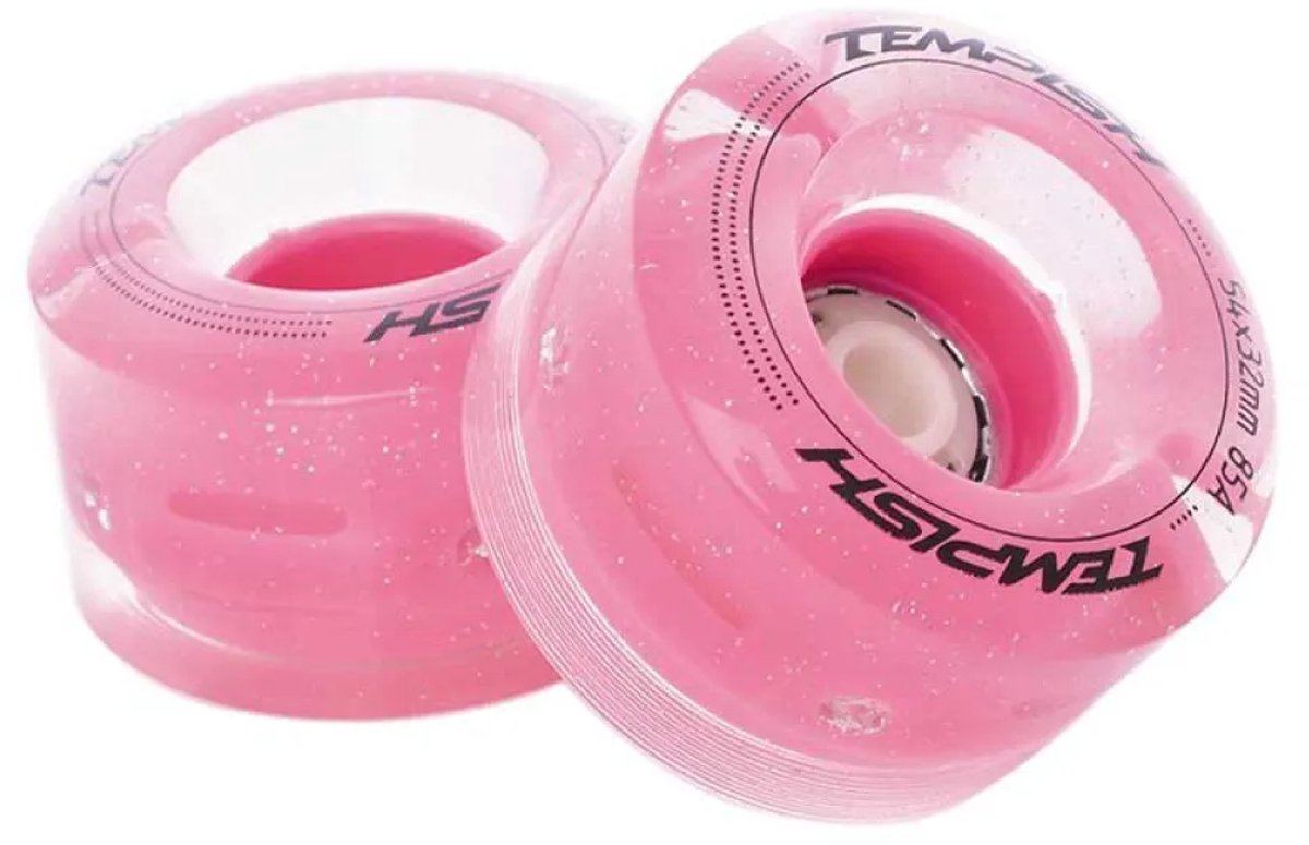 tempish flashing 85a schaatswielen 4 eenheden roze 54 x 32 mm