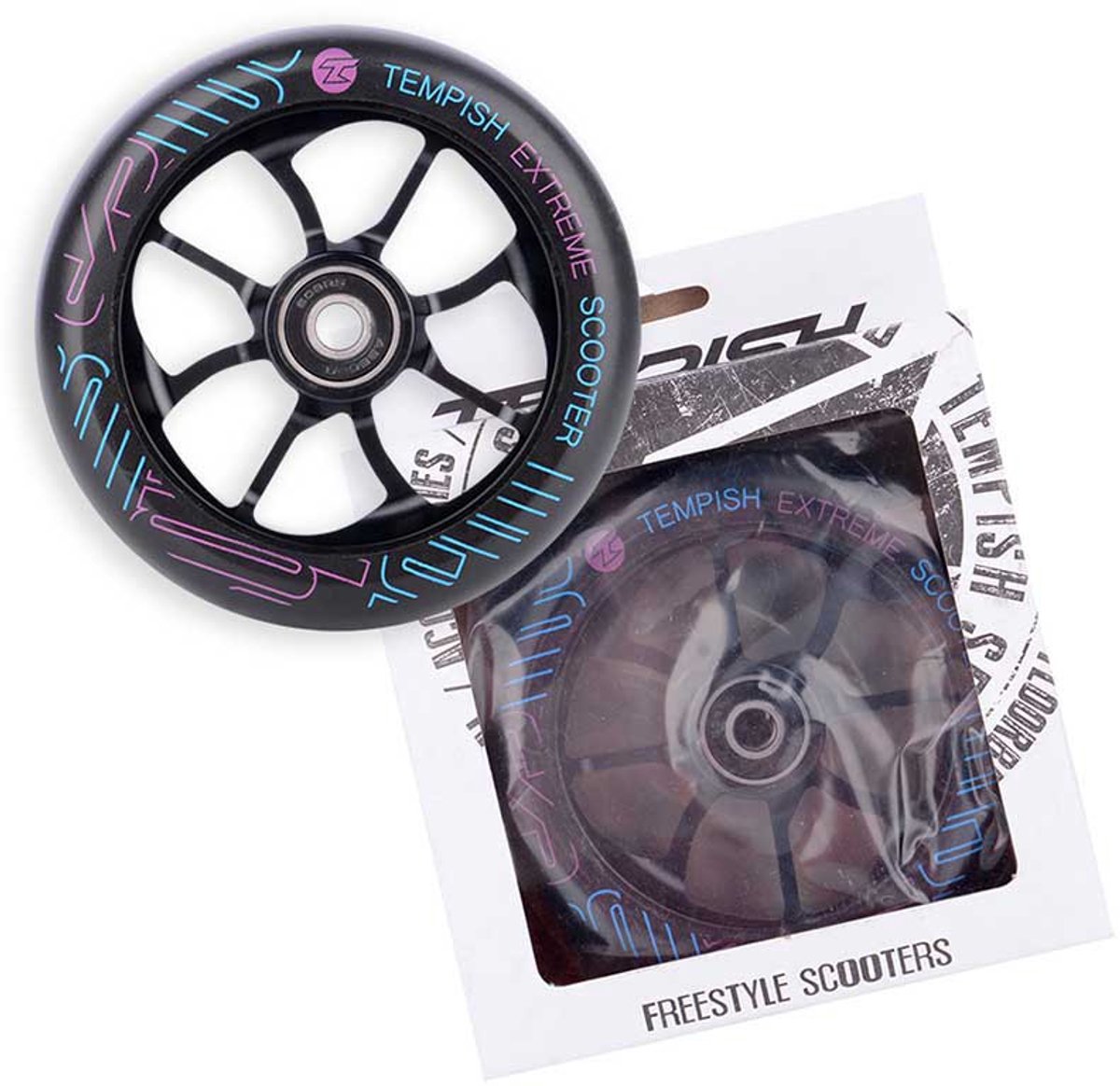 tempish pu al core df stepwiel 1 eenheden transparant 110 mm 85a