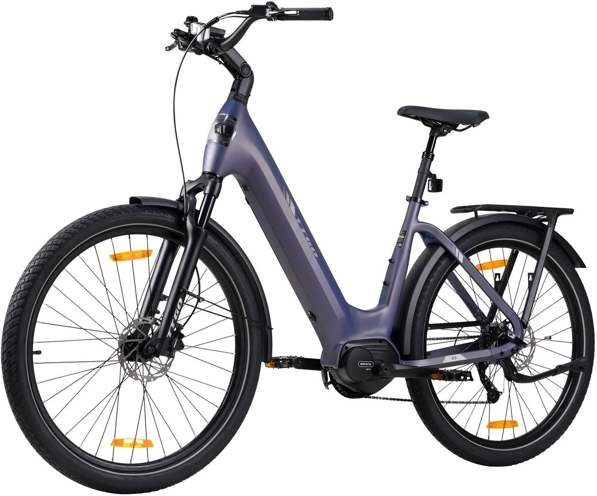 TTGO Z5 Elektrische Fiets - 250W Motor - 36V18Ah Accu - 27.5 Inch Banden - Max Snelheid 25km/u - Max Bereik 110-130km - Shimano 9 Versnellingen - Diepblauw Fiets (elektrisch) kopen online