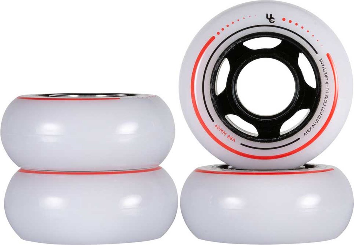 Undercover Wheels Apex 60 Wiel 4 Eenheden Transparant 60 mm Skateonderdeel kopen online