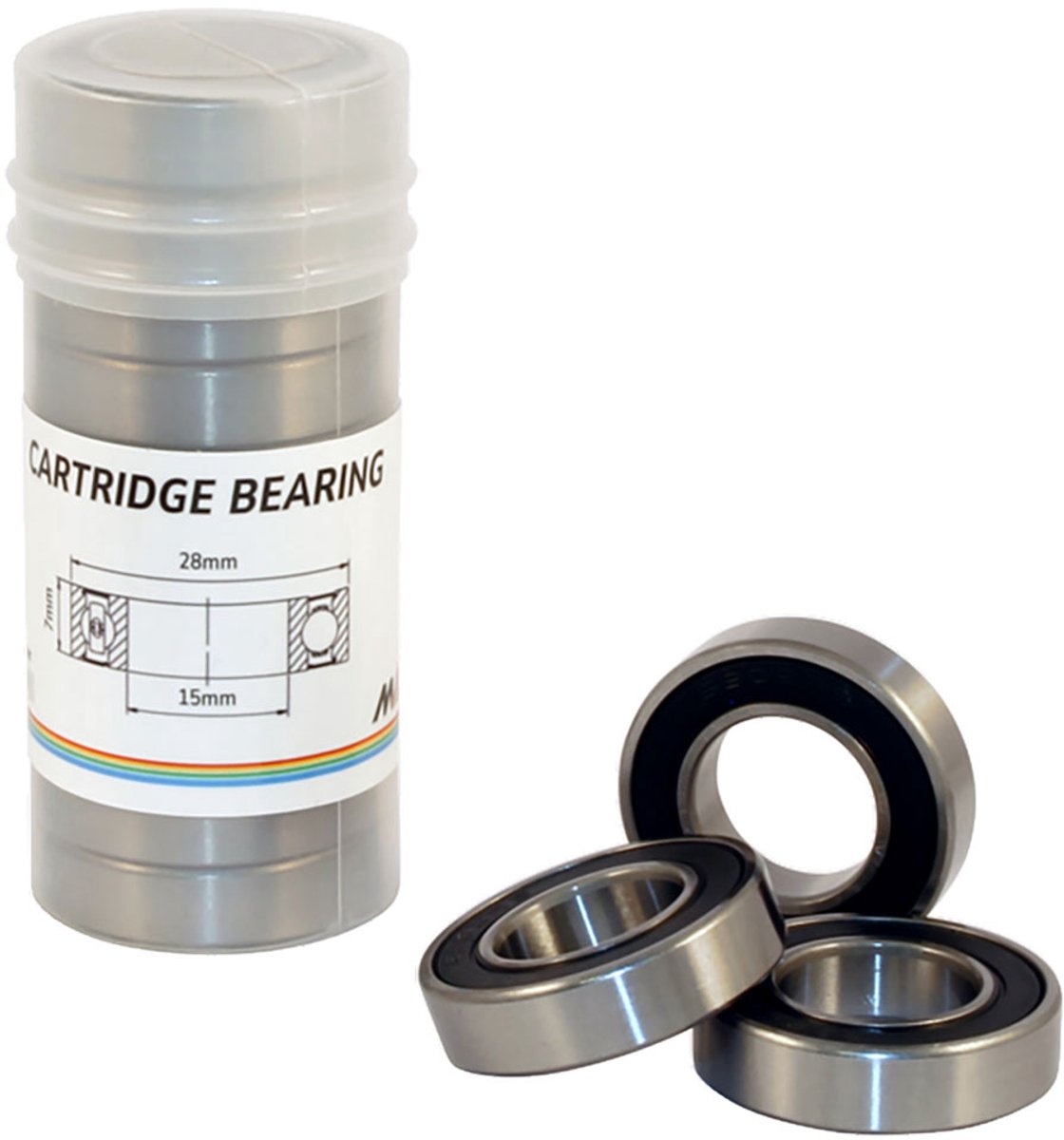 union cb 042 608 2rs lagers 10 eenheden zilver 8 x 22 x 7 mm