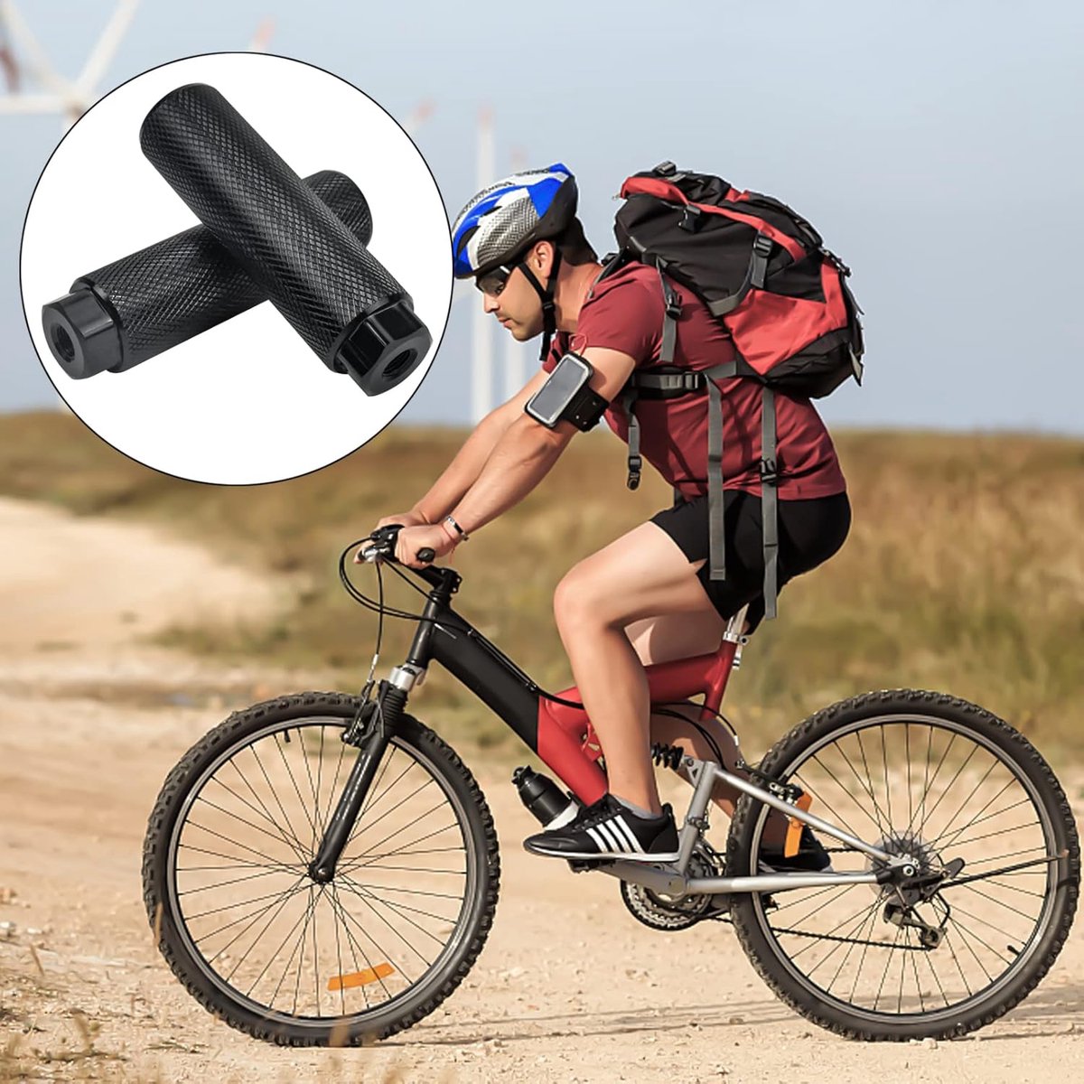 universal bicycle pegs 2pcs aluminium leggen voor bmx mountainbike stunt pegs zwart