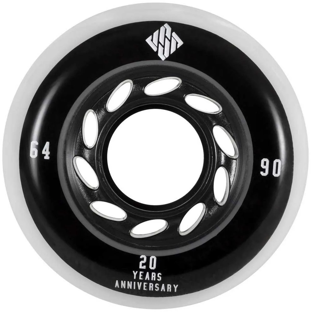 usd skates team 4 units wiel zilver 68 mm 90a