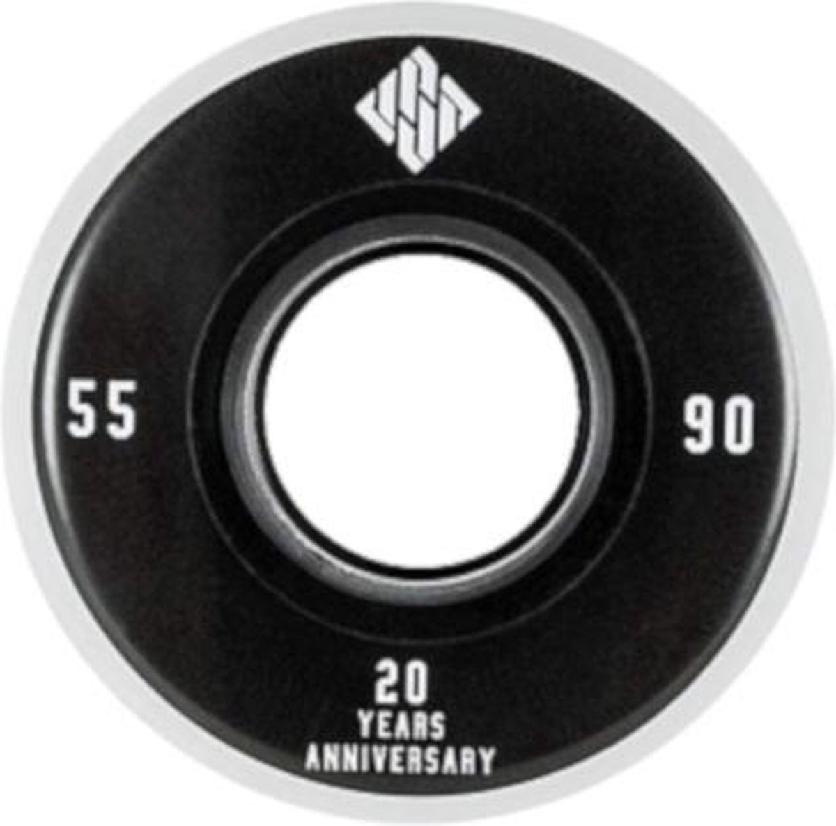 usd skatewielen team 55 mm 90a polyurethaan zwart 4 stuks