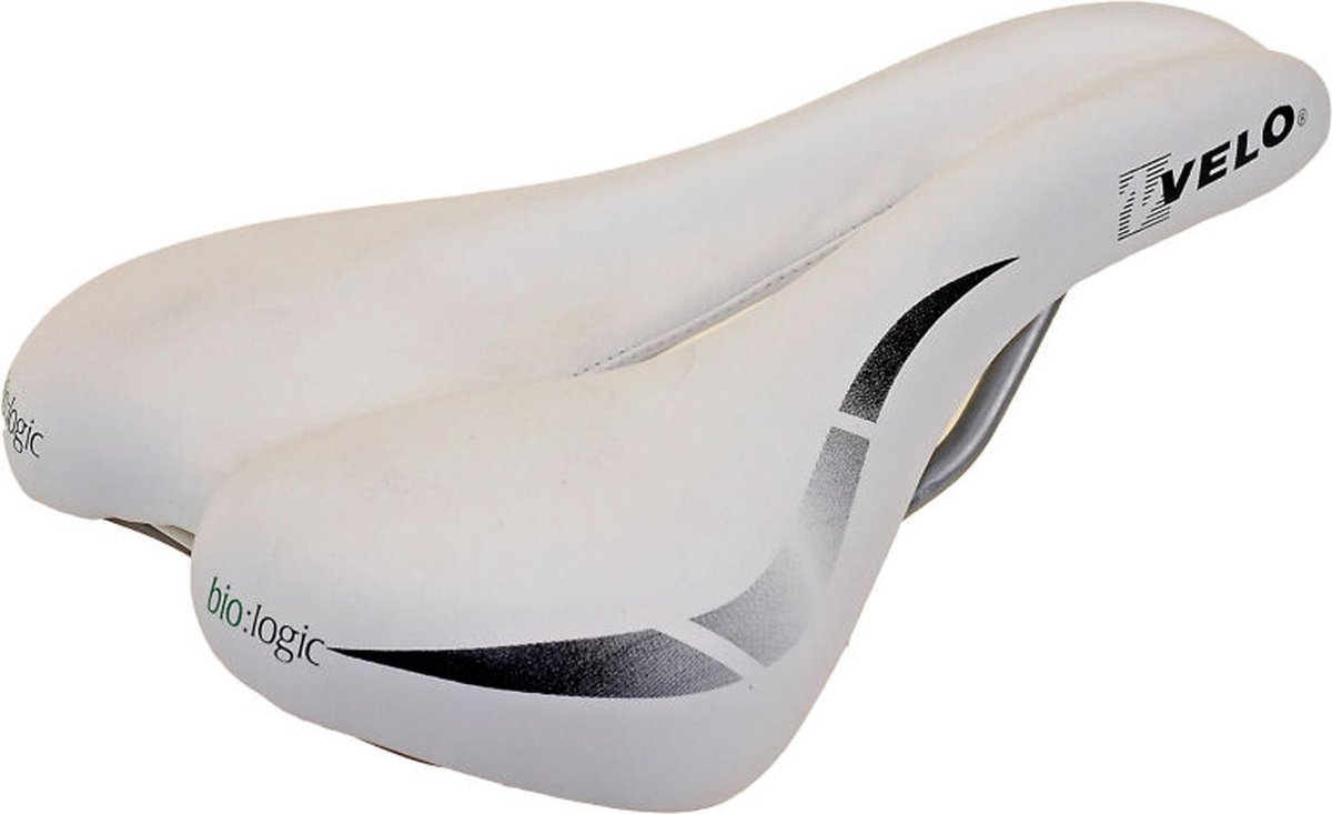 velo fietszadel widechannel wit