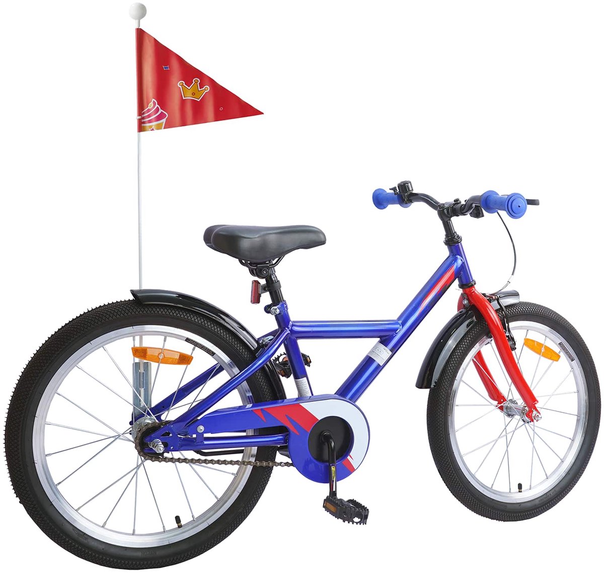 vidaxl kinderfiets 20 inch voor 6 11 jaar oud donkerblauw
