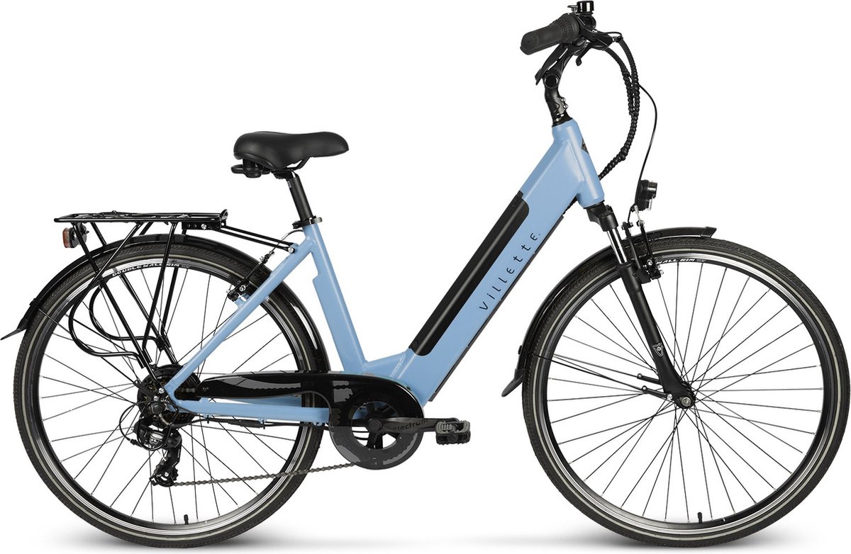 villette l amant eco 10 4ah 7sp 28 inch blue