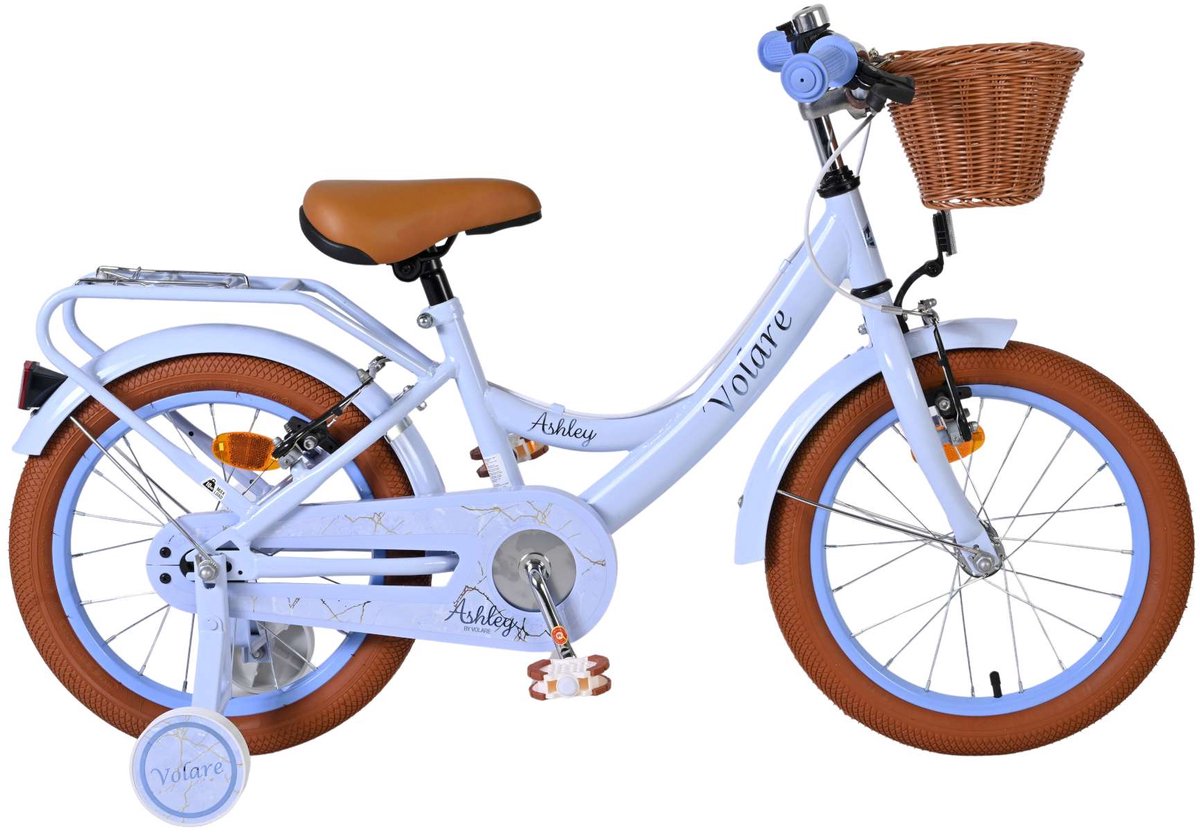 Volare Ashley Kinderfiets - Meisjes - 16 inch - Pastel Blauw- Twee Handremmen Kinderfiets kopen online