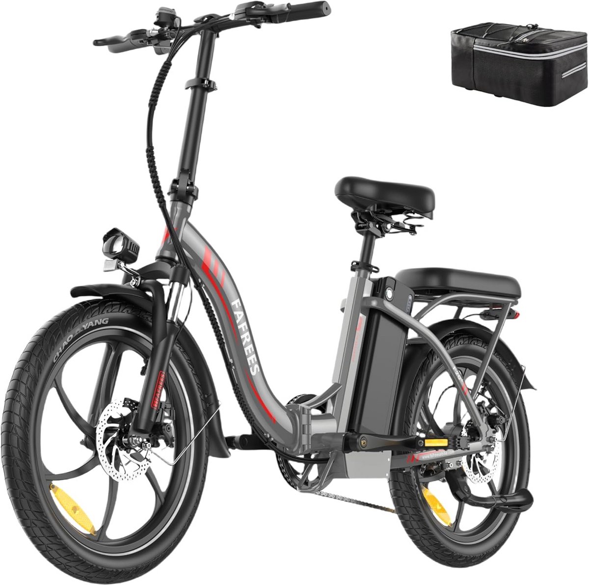 Vouwfiets E-Bike 20 Inch met 250W Motor - 25 km/u, Draagvermogen 140 kg - Uniseks Elektrische Fiets Fiets (elektrisch) kopen online