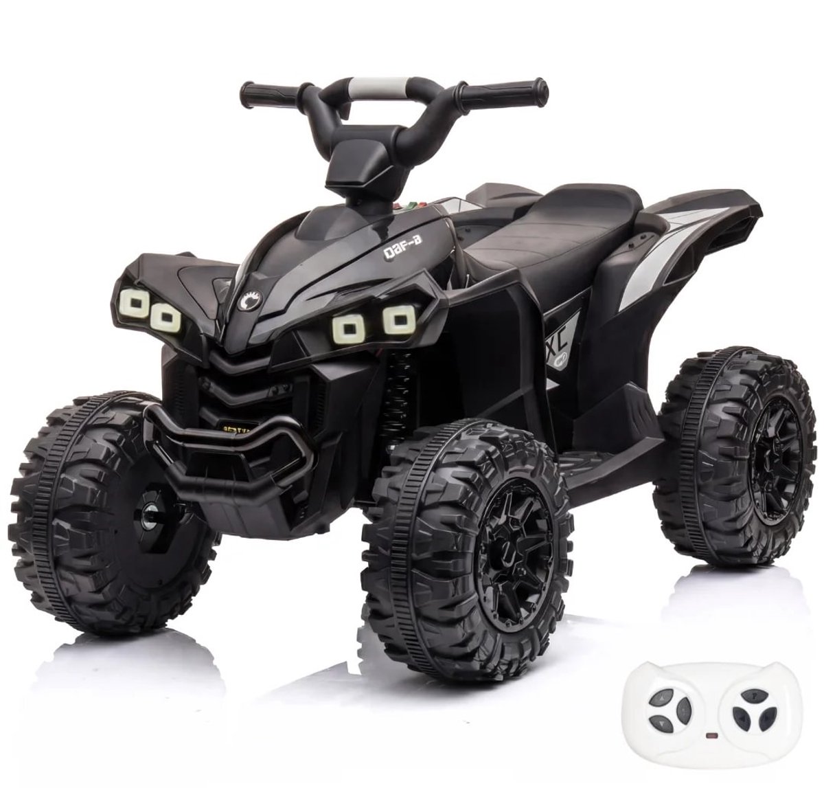 vrooomy xc sport elektrische quad 12v met afstandsbediening 2 tot 5 jaar zwart