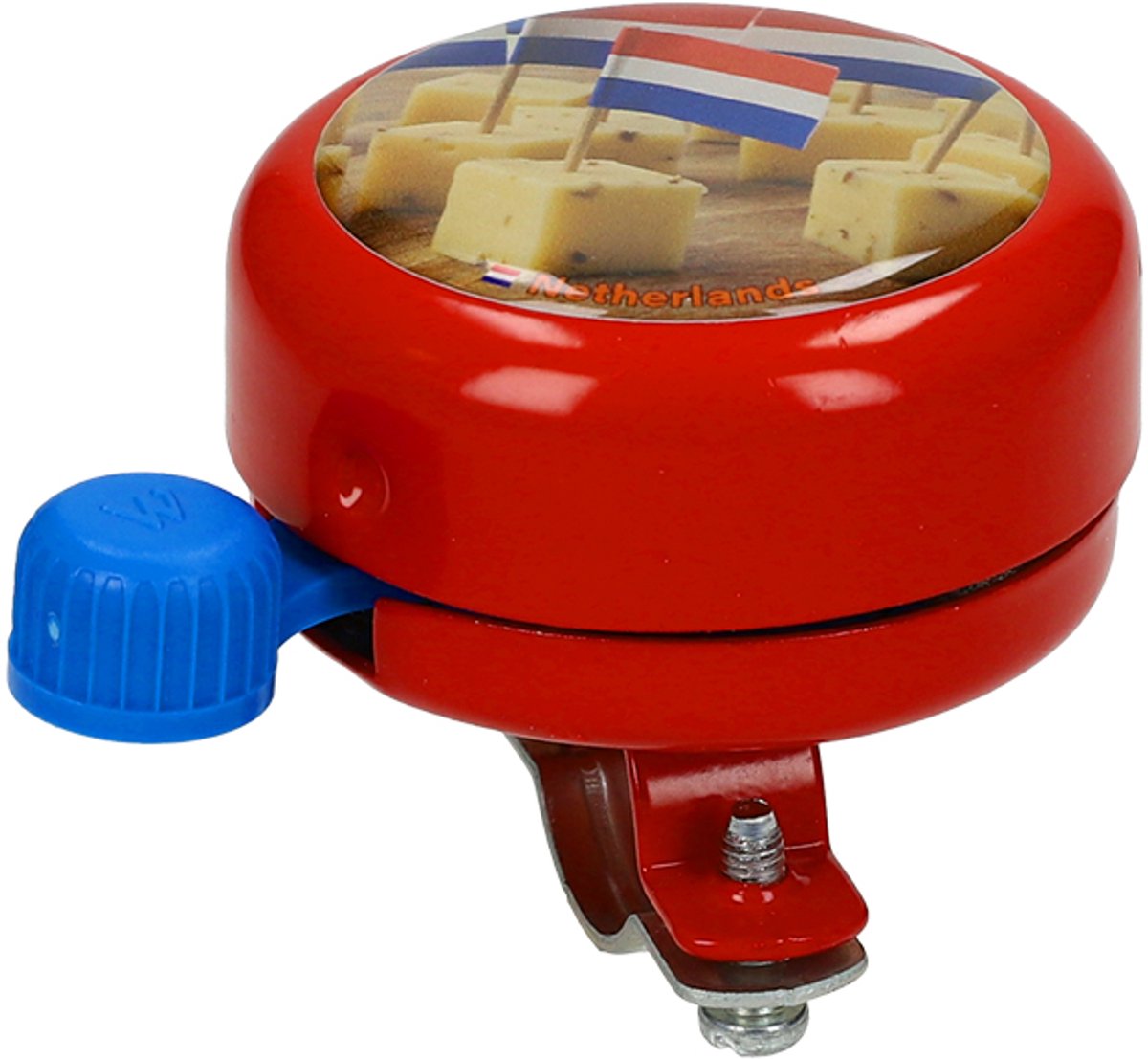 widek fietsbel kaasblokjes 22 2 x 40 mm aluminium rood blauw