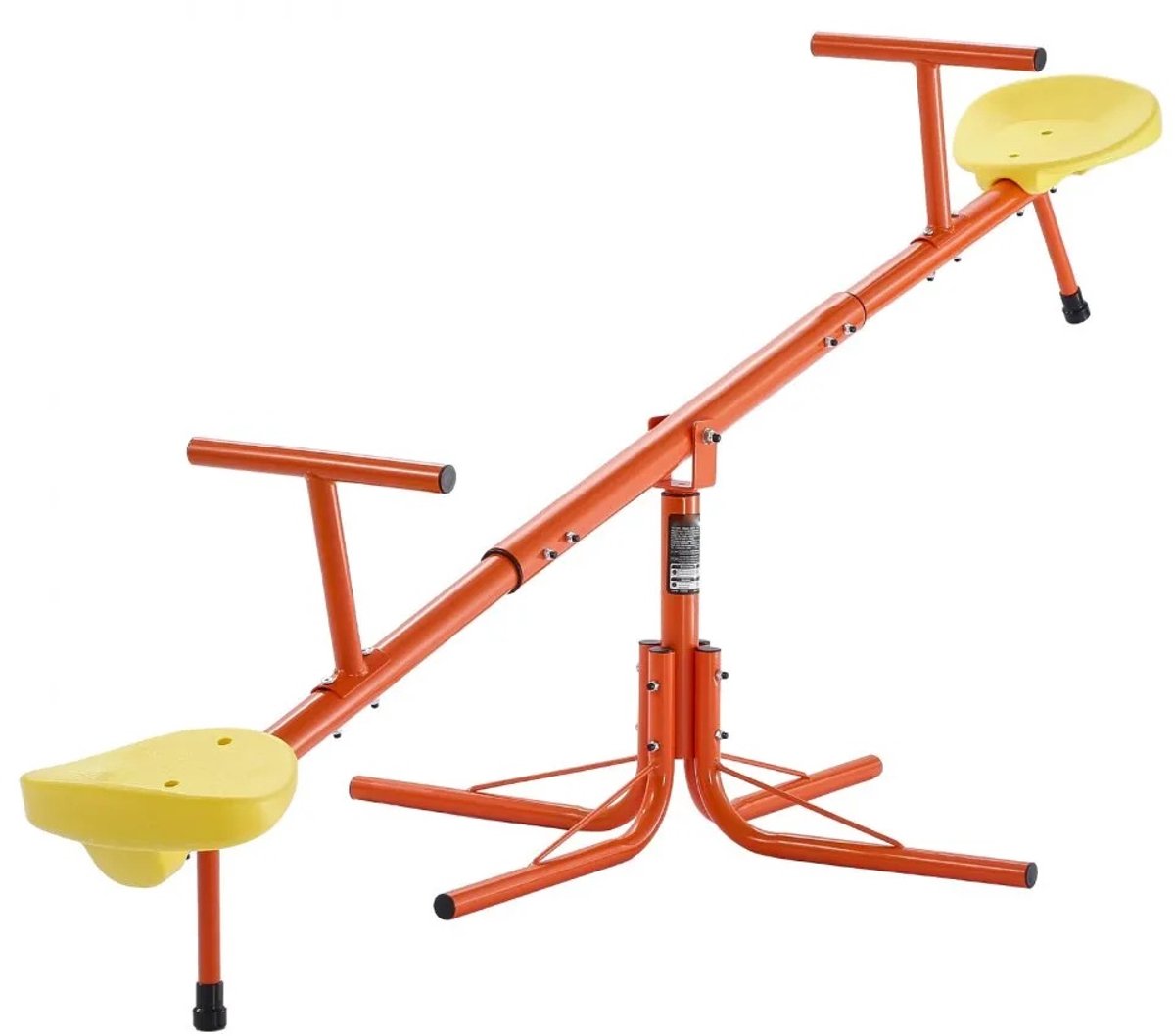 wipwap voor kinderen tuinwip draaibaar 360 draagvermogen 45 4 kg per zitplaats vierpunts steunpoten vanaf 3 jaar afmeting 190 5 x 79 x 66 cm