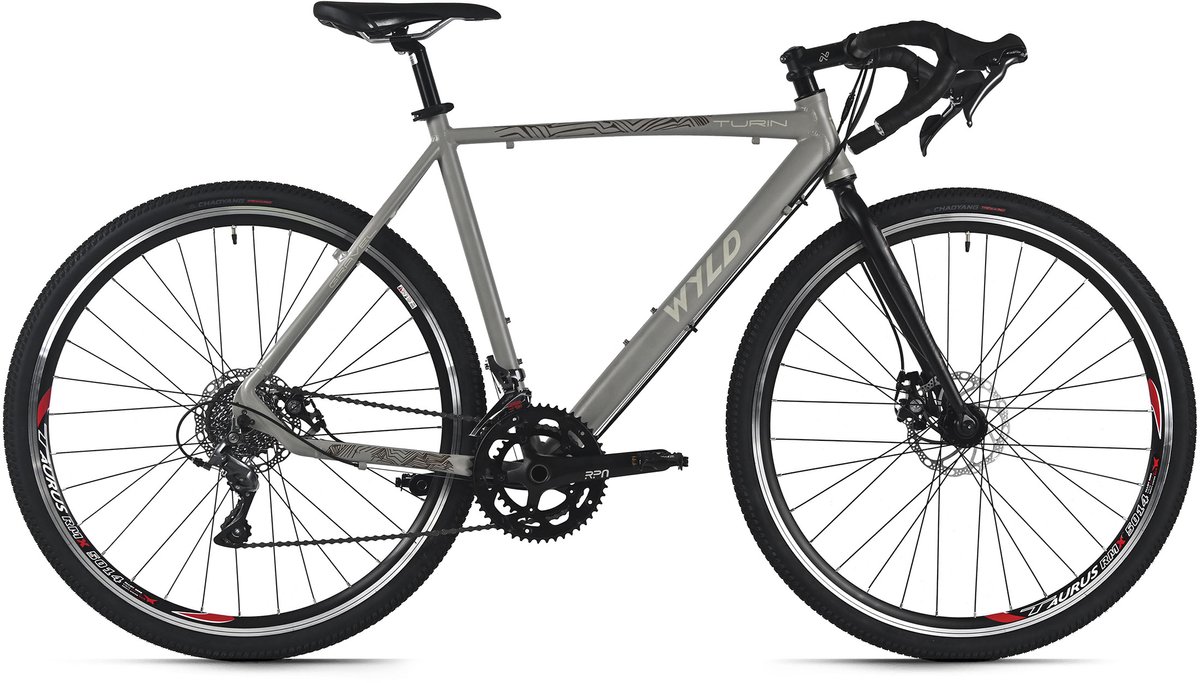 WYLD gravelbike 28'' Turin grijs 16 versnellingen framemaat 56 cm Fiets kopen online