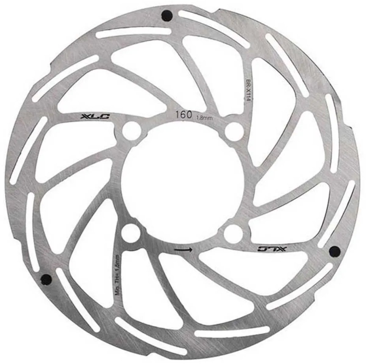 Xlc Br-x114 2 Mm Remschijf Zilver 180 mm Remschijf kopen online