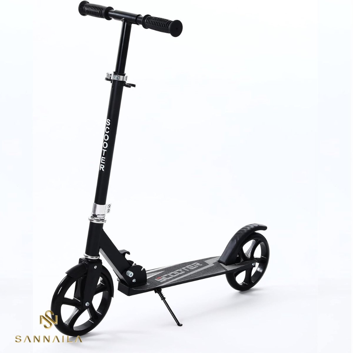 Yar Kickstep – Inklapbare Step voor Kinderen, Tieners & Volwassenen – Tot 100 kg – 2 Wielen – Zwart Step kopen online