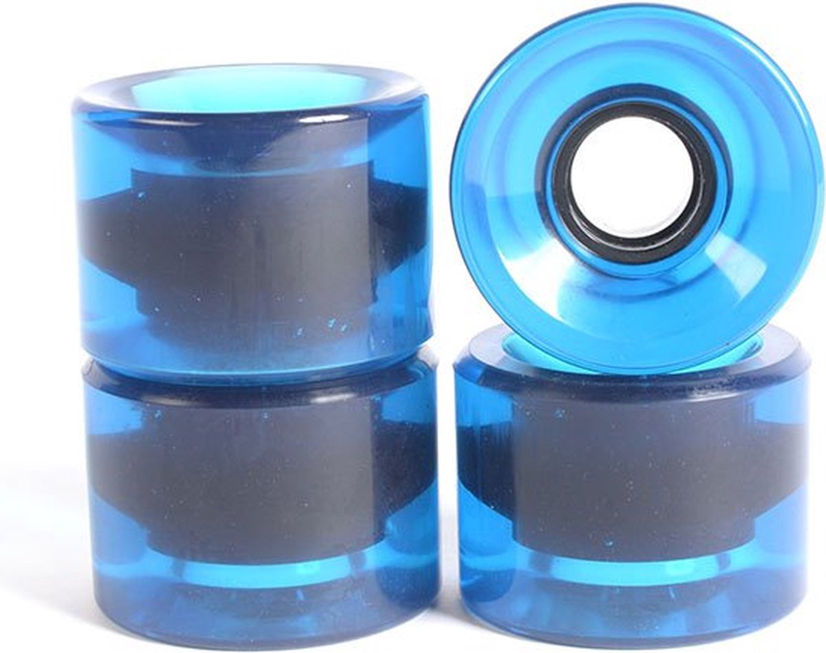 Yocaher Longboard Skateboardwielen Blauw 60 x 44 mm Skateonderdeel kopen online