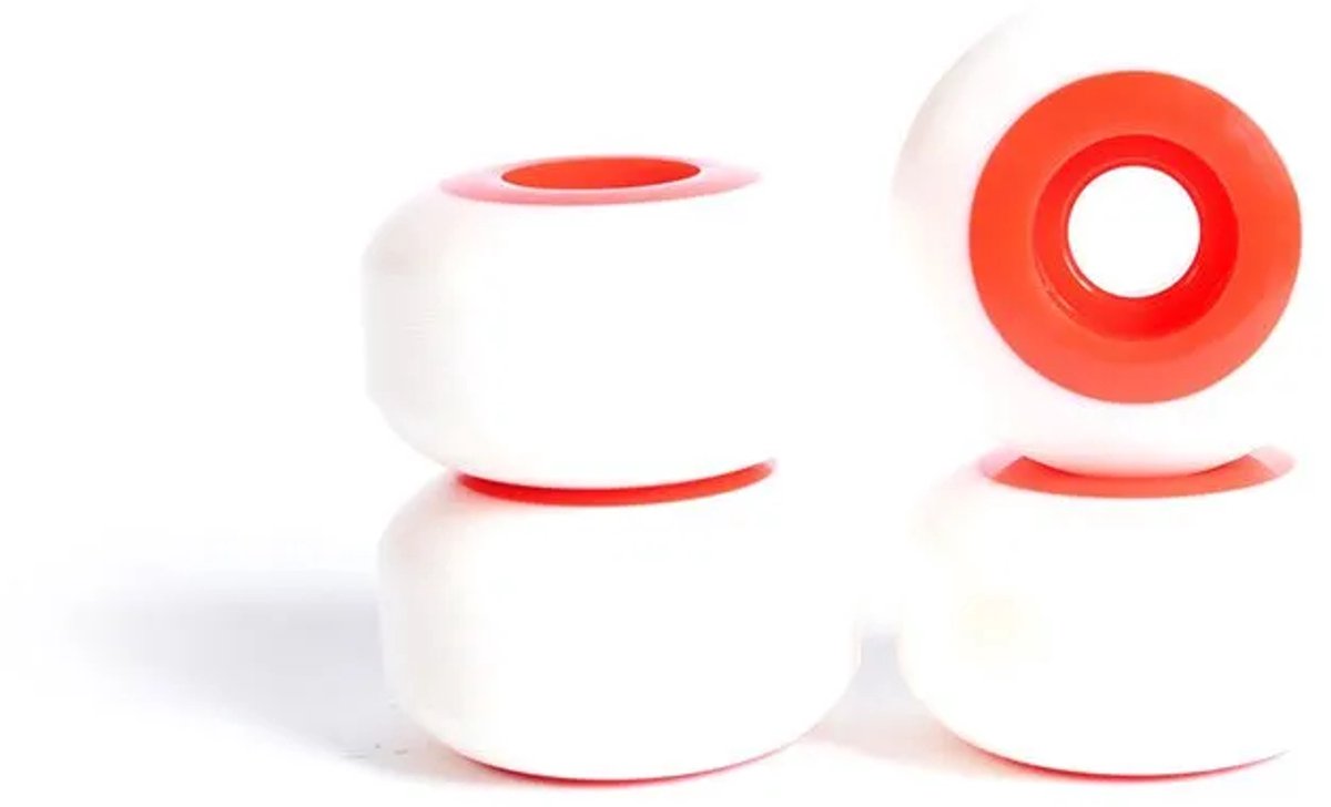 Yocaher Qball 2 Tone Skateboardwielen Wit 54 x 32 mm Skateonderdeel kopen online