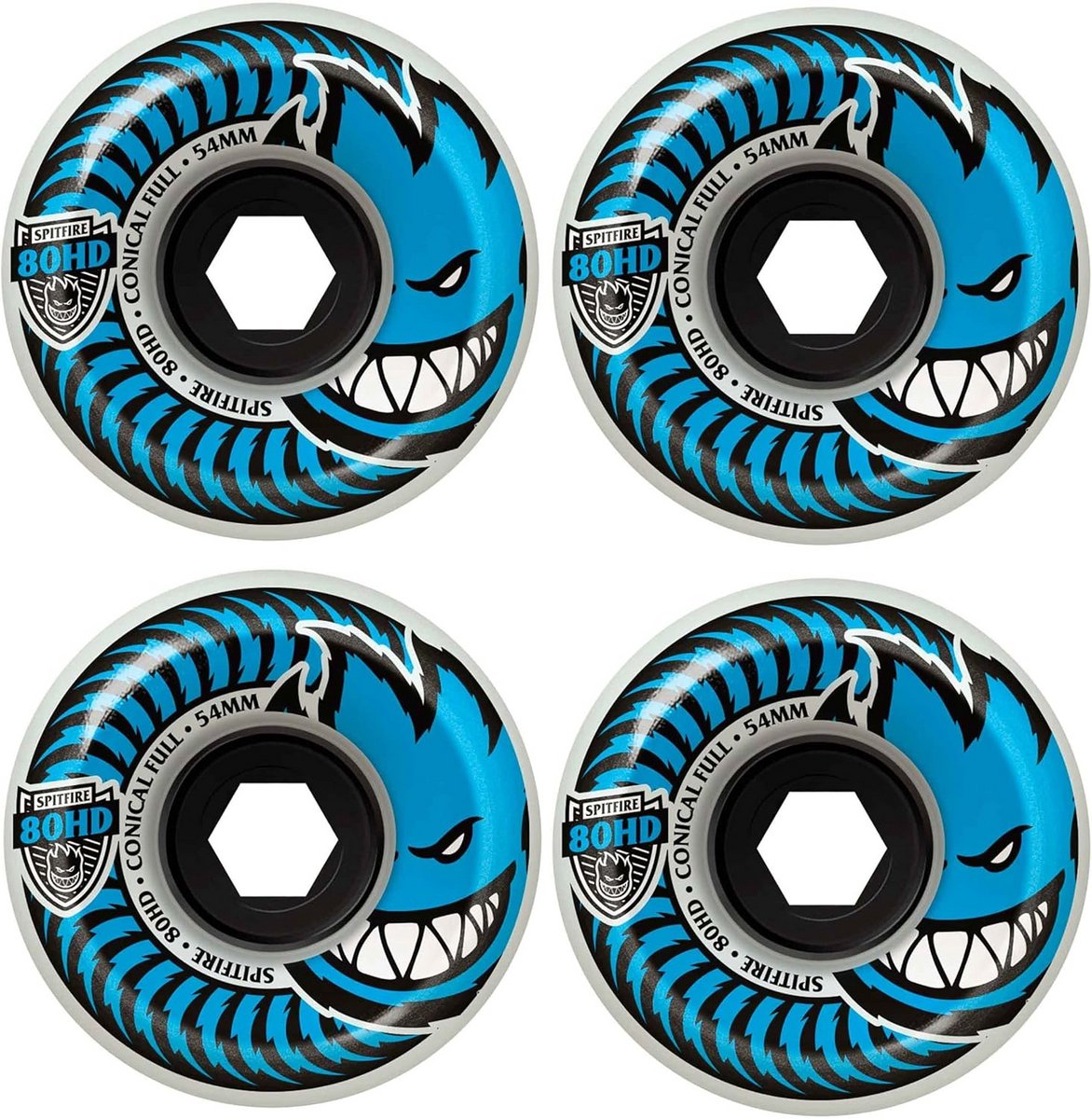 Zachte Skateboard Wielen 58mm 80HD Conisch Helder Skateonderdeel kopen online