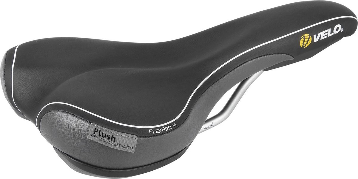 zadel velo plush d2 heren zwart grijs