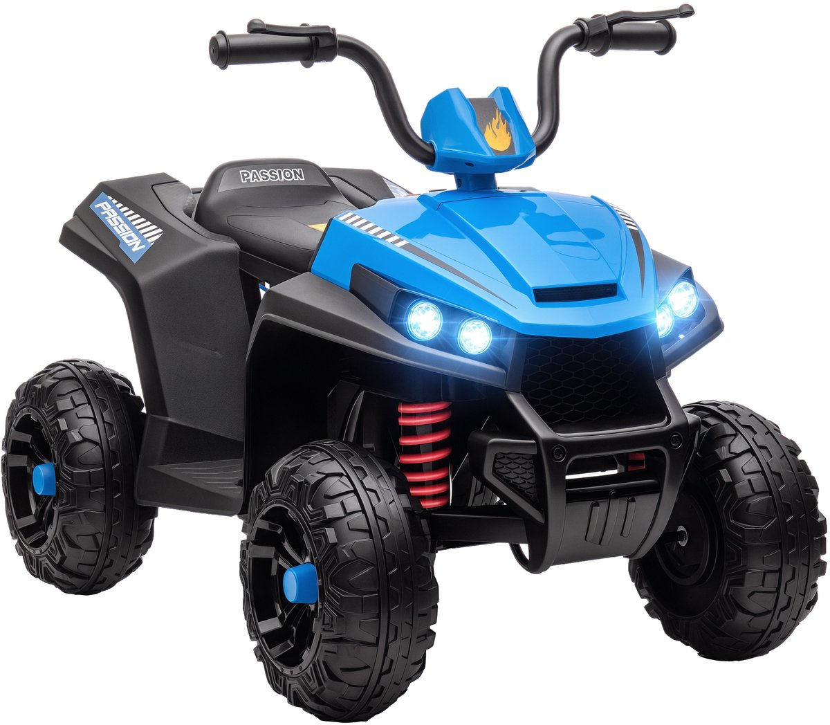 aiyaplay elektrische kinderauto kunststof metaal 85l x 55 5b x 62h cm blauw