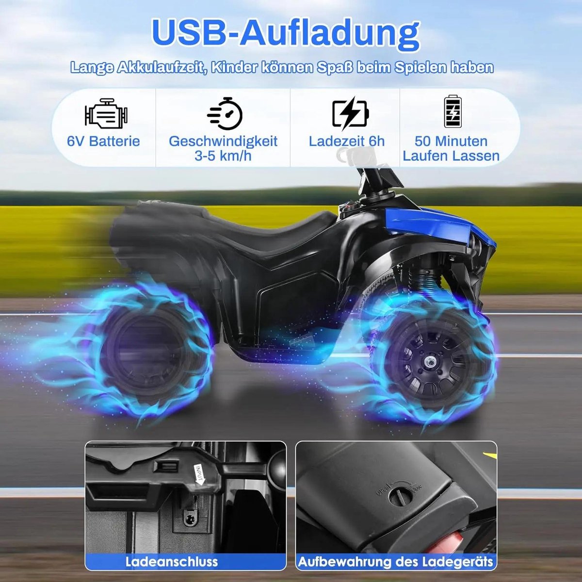 Allecto - ATV elektrische quad auto - Kinderen - 6V batterij - Muziek en licht - Off-road - Rijden - Geschikt voor kinderen - Rood - AliExpress 26 Accuvoertuig kopen online