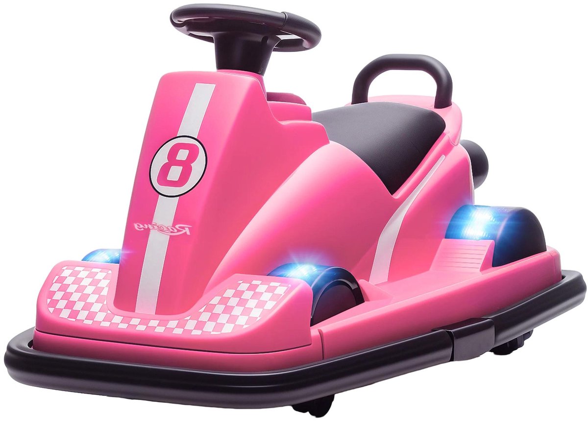 Allecto - Kinderbotsauto 360 graden draaibaar stuur LED-licht muziekfunctie 3-8 jaar oud roze - kinderspeelgoedauto - kinderelektrische auto - kinderauto - Geschikt voor kind - Roze model - AliExpress 26. Accuvoertuig kopen online