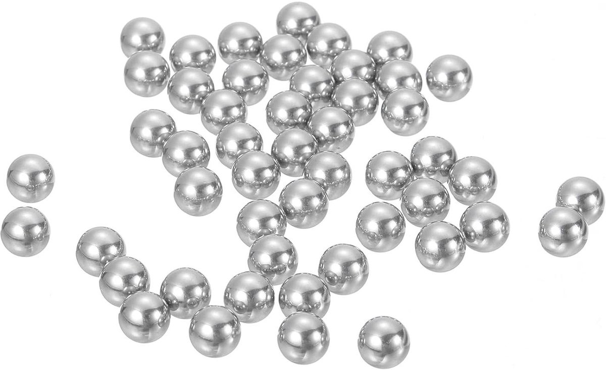 Allecto- Kogellagers - 304 roestvrij staal - G200 precisieballen - 50 stuks - Fietsen - Wielen - Ladegeleiders - Geschikt voor 6,35 mm 1/4 inch. Skateonderdeel kopen online