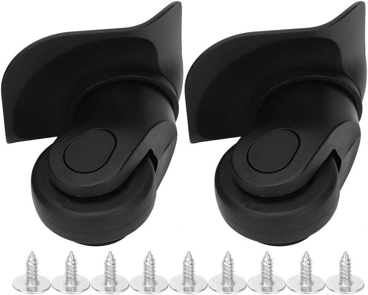 Allecto - Universeel bagagewiel - Reservewiel - Mute Wheel - Transportkoffer - Enkele rij wiel - Geschikt voor koffer - Zwart. Skateonderdeel kopen online