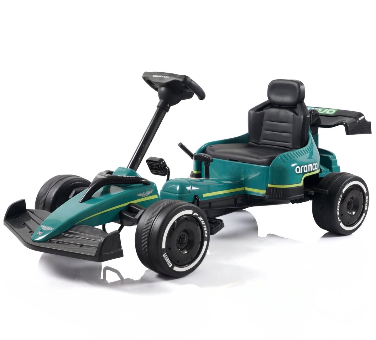 aston martin formule 1 skelter 3 tot 6 jaar eva wielen kinder gocart groen