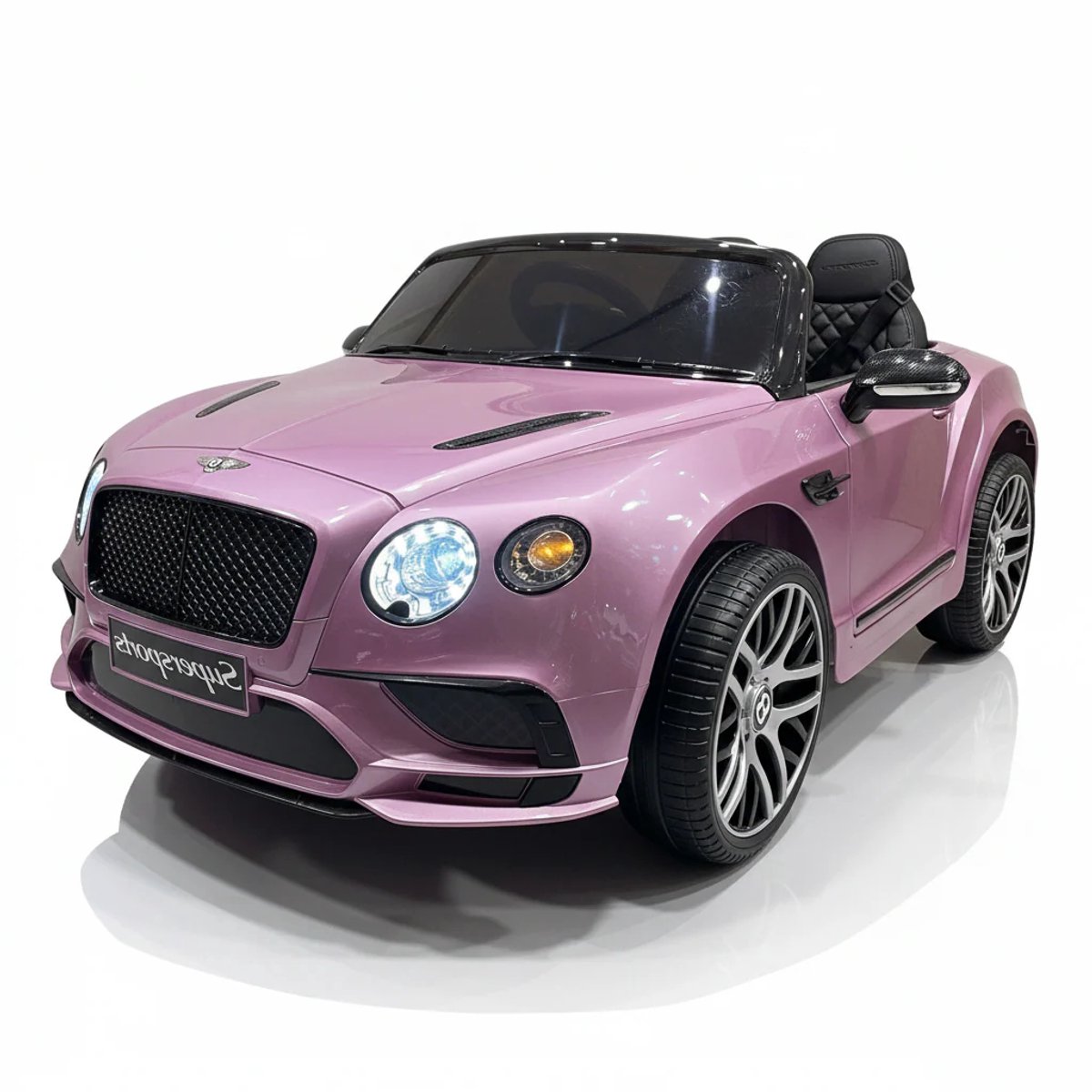 bentley continental gt 2 persoons elektrische kinderauto met afstandsbediening roze
