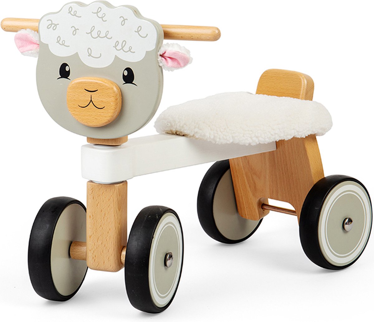 BigJigs houten loopfiets Ride On Sheep - peuter speelgoed schapenvoertuig. Loopfiets kopen online