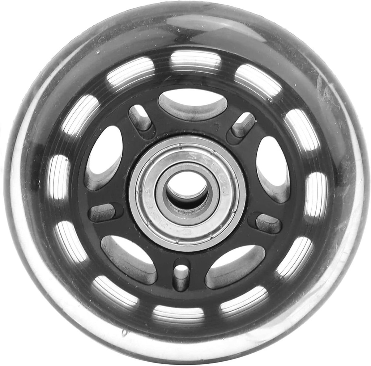 caster wielen met 608zz lager 76x24x8mm stille pu wielen voor bagage koffer en scooter inline skate wielen set van 3