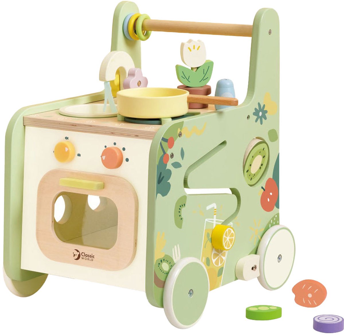 classic world houten loopwagen keuken 15dlg