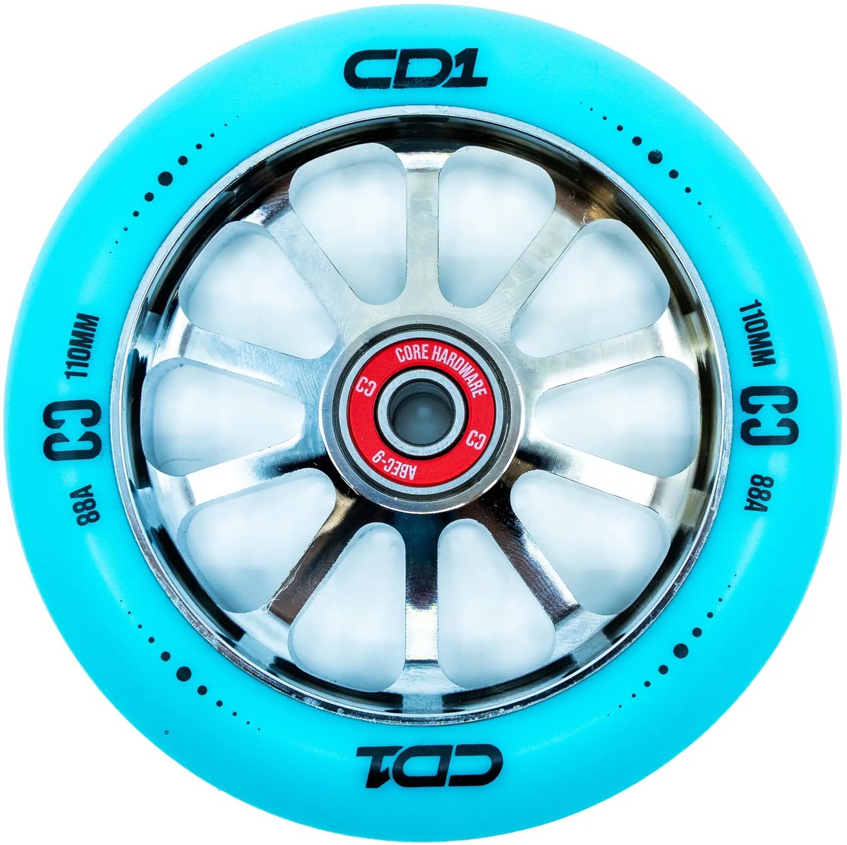 CORE CD1 Stuntstep Wiel 110mm Blue Chrome Step kopen online