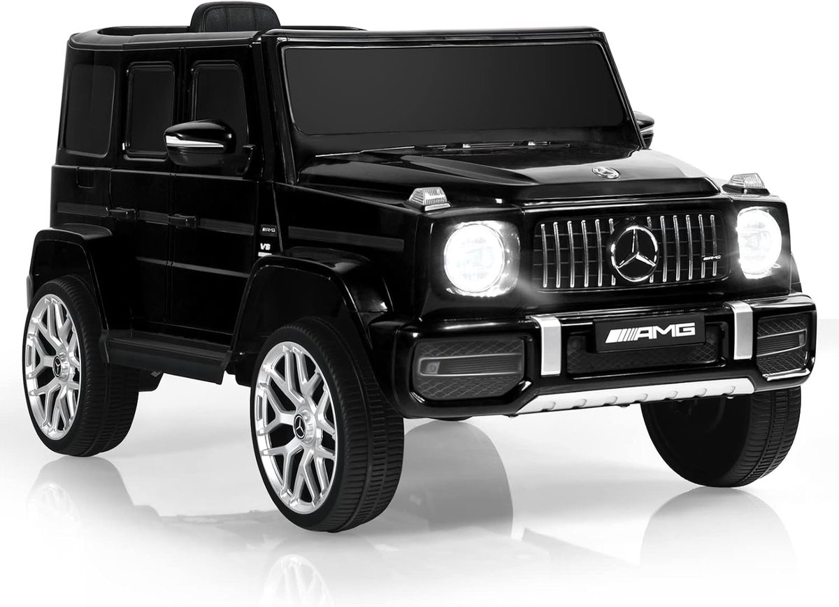 costway mercedes benz elektrische kinderauto met muziek en koplampen elektrische auto 3 5 km u incl 2 4 g afstandsbediening voor kinderen vanaf 3 jaar oud