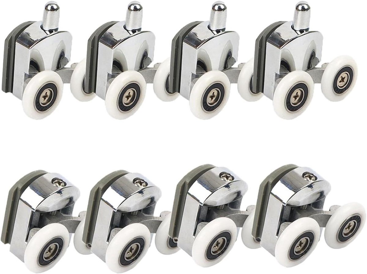 douche deur wielen 23 mm katrollen set van 8 stuks slider wielen bovenkant badkamer reserveonderdelen