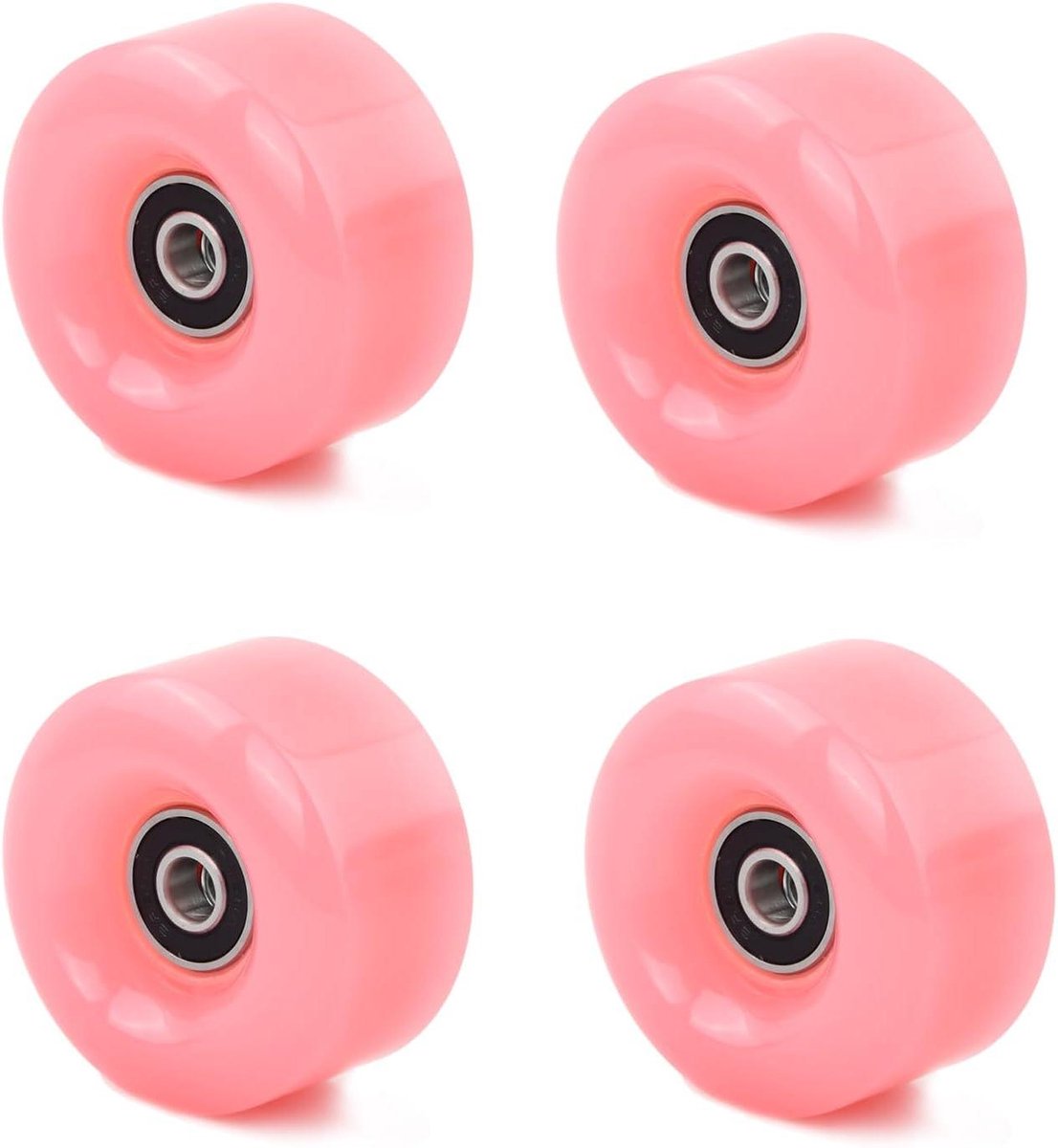 dubbele rij rolschaatsen wielen met lagers 4 stuks vervangende quad skate accessoires rolschaatsen wielen 58 x 32 mm pu slijtvaste skate wielen