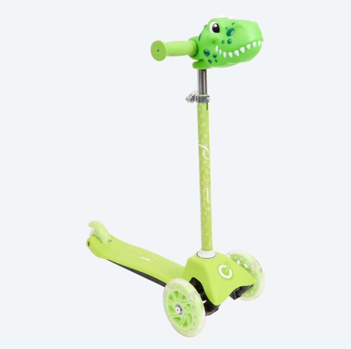 evo action hti kinderstep met lichtgevende wielen groen met dinokop tot 35 kg