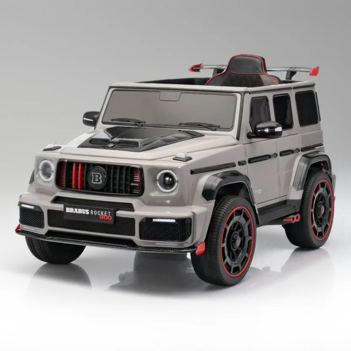 G63 Brabus Rocket 900 - XL | Elektrische Kinderauto - 4x4 - Met afstandsbediening - Nardo Grijs Accuvoertuig kopen online